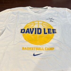 David Lee autographed Nike T-shirt